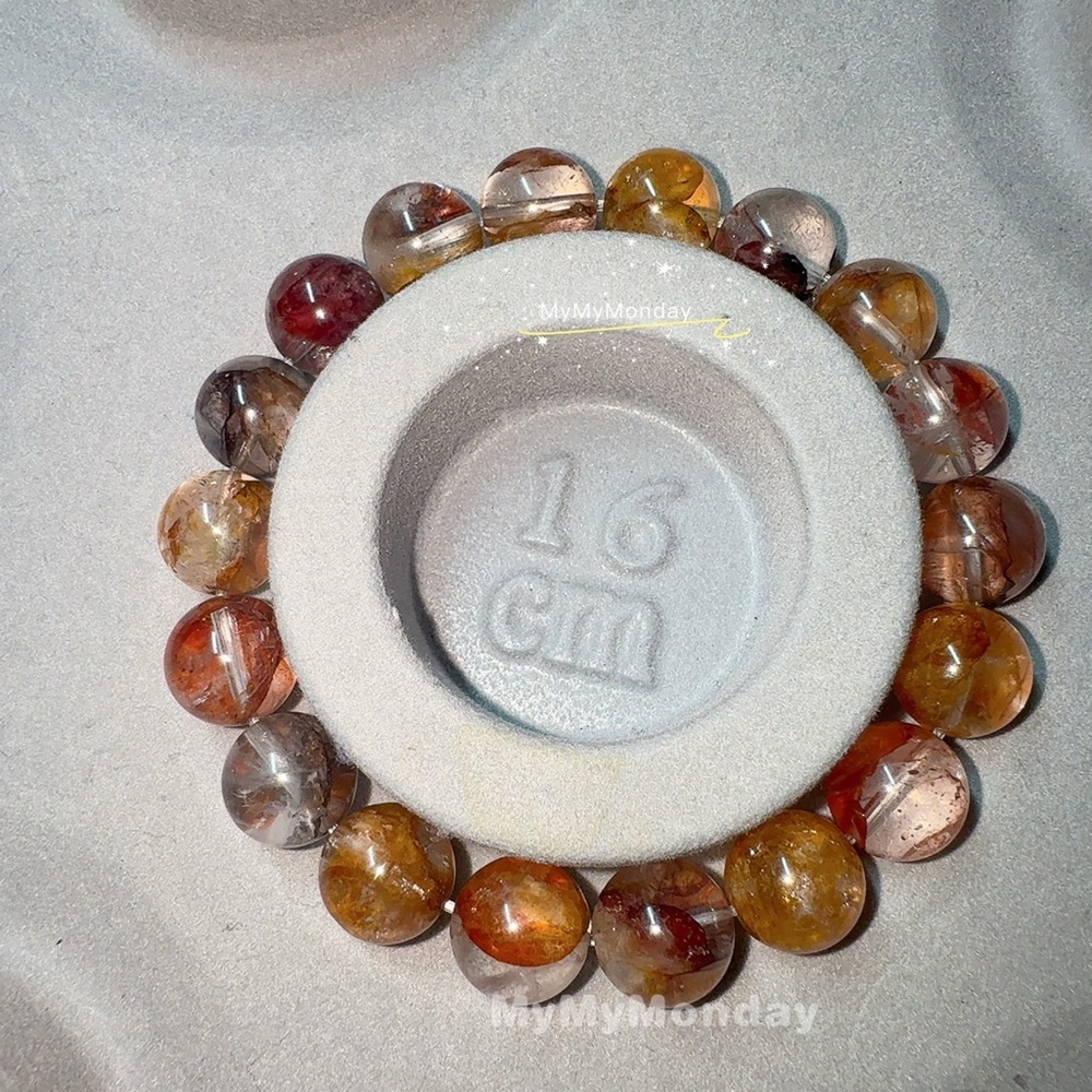 Hematoid Quartz Bracelet 10mm - Picture 3 of 5